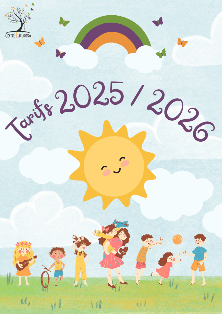 Tarifs Centre de Loisirs 2025-2026