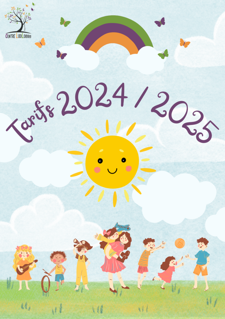 Tarifs Centre de Loisirs 2024-2025