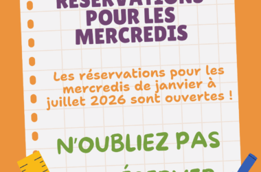 Réservations mercredis 2026